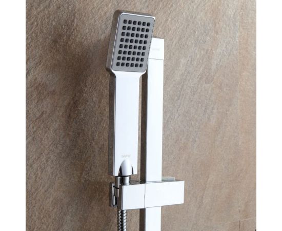 Душевой гарнитур Gappo G8010 650 мм, душевая лейка, 1 режим, мыльница, хром 514847 – изображение 3