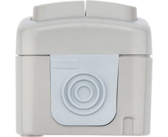 Накладной одноклавишный выключатель KRANZ IP54 серый KR-78-0833 – изображение 3