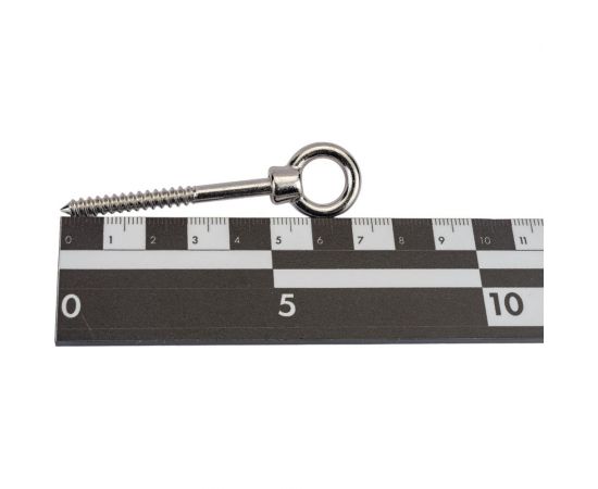 Нержавеющий рым-шуруп KREPFIELD М5x50, ART 8271, А2, 6 шт. 8271А2РЫМШУРУПМ5X50-6 – изображение 4