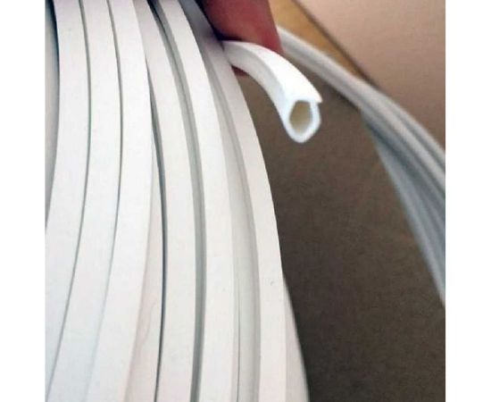 Заглушка паза штапика для окон и дверей KOMFORT москитные системы ПВХ, грибок, белая, 14м ЗПШАГ14 – изображение 4