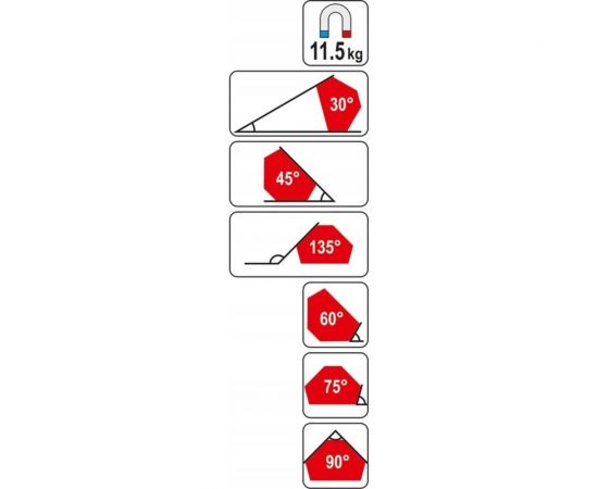 Магнитная струбцина сварочная 64x95x14 мм YATO YT-0866 – изображение 4