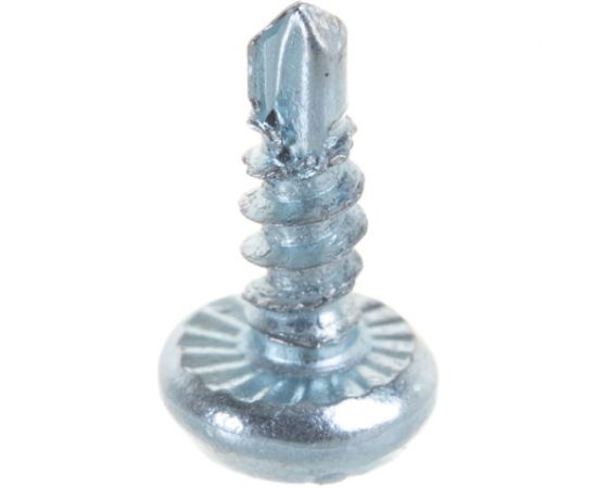 Саморез Качественный КРЕПЕЖ 3.5x9.5 белая полусфера сверло 1250 шт 0500071 КЧ – изображение 4