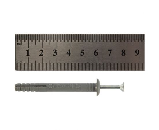 Дюбель-гвоздь Госкреп 6х60 мм, грибная манжета, полипропилен, 40 шт., пластиковый контейнер, 400 мл 4-0012480 – изображение 4