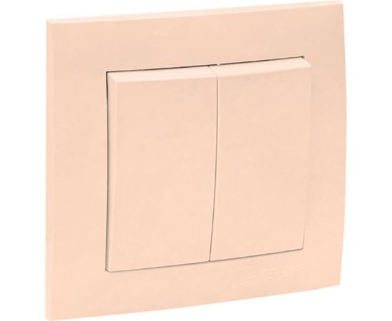 2-клавишный выключатель EKF Валенсия, 10А кремовый PROxima EWV10-023-20 – изображение 4