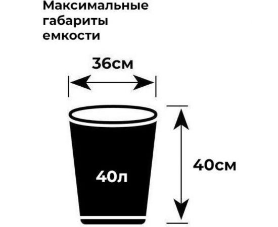 Мешки для мусора с завязками в рулоне (20 шт, 600х700 мм, 60 л, 30 мкм, ПНД, синие) Luscan 1609662 – изображение 5