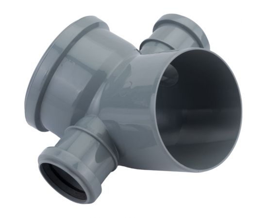 Отвод Политэк 110х45 градусов, с выходом 50, левый+правый 34521050Л 345111050ЛП – изображение 5