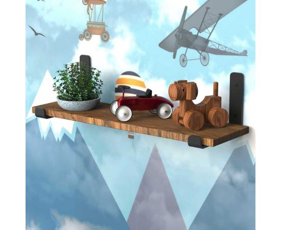 Набор кронштейнов для полки Граф Держалкин 2 шт., 160x130x30 мм, черный GDKR-004-ч – изображение 5