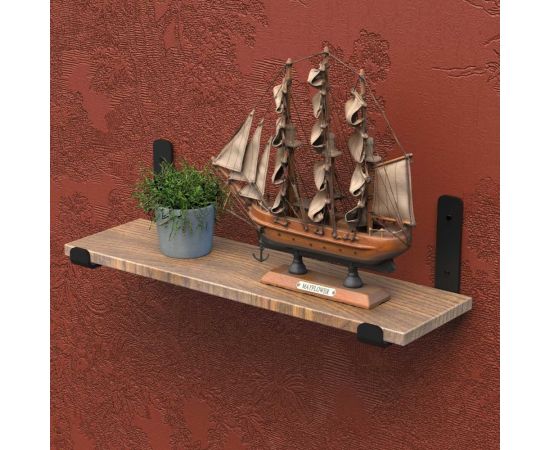 Набор кронштейнов для полки Граф Держалкин 2 шт., 160x130x30 мм, черный GDKR-004-ч – изображение 6