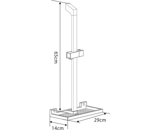 Душевой гарнитур Gappo G8010 650 мм, душевая лейка, 1 режим, мыльница, хром 514847 – изображение 6