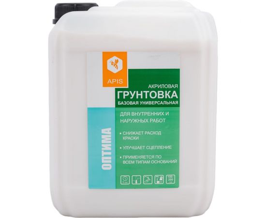 Универсальная базовая грунтовка APIS Оптима, канистра 5 кг 4665296514042 