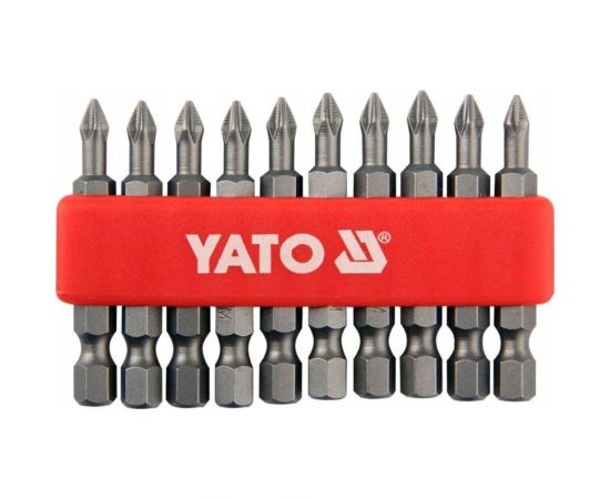 Бита крестовая PН1, 1/4, 50 мм, 10 шт YATO YT-0477 