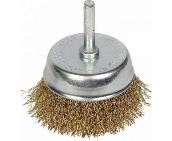 Щетка проволочная чашечная на шпильке (50х0.35х6.35 мм) INGCO WB30501 