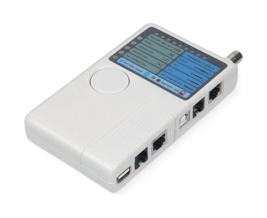 Тестер Cabeus 4 в 1 для витой пары, коаксиала, телефона, USB HT-588CT 