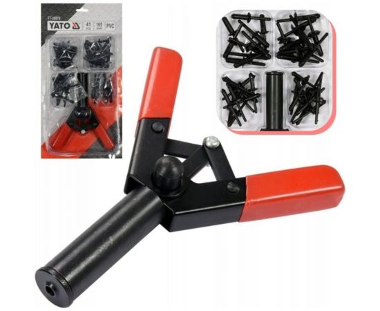 Заклепочник для пластиковых заклепок YATO набор 41 предмет YT-35970 
