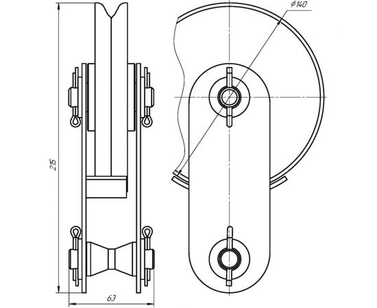 Блок монтажный с крюком БМ-1,0-01 ООО ПКЦ Строй-Оснастка 460303901001 – изображение 2