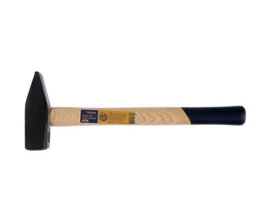 Слесарный молоток ТУНДРА квадратный боек, деревянная рукоятка, 1500 г 881984 – изображение 2