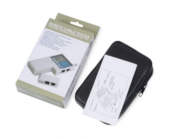 Тестер Cabeus 4 в 1 для витой пары, коаксиала, телефона, USB HT-588CT – изображение 3