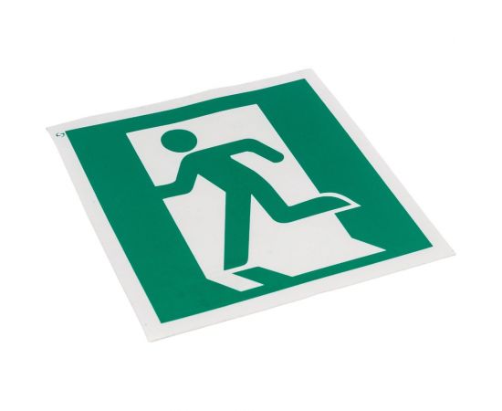 Знак Выход здесь Стандарт Знак Е01-01 лево, 150x150 мм, пленка ПП 00-00024571 – изображение 3