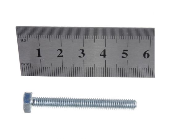 Болты МТК DIN 933 полная резьба 5.8 оцинк. 5 кг (примерно 490 шт) 6,0 x 50 1689060050 – изображение 3