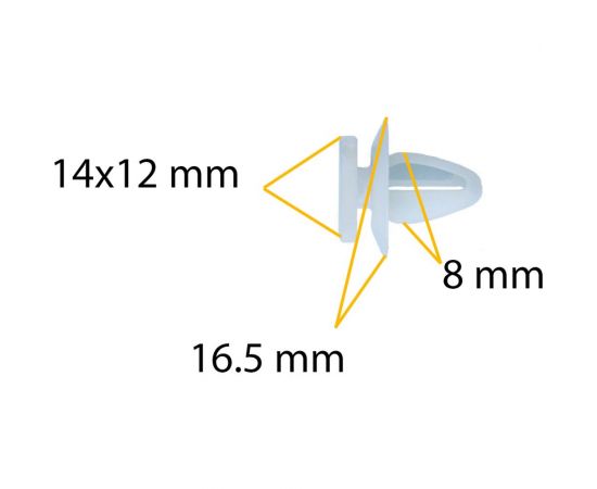 Автокрепеж для Honda/Mitsubishi/Toyota 10 шт MB344789, 8777028000 КрепАвто 0952 – изображение 3