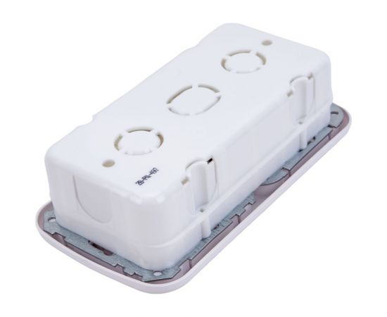 Блок Bylectrica 2 выключателя + розетка с заземляющим контактом СУ, серия ГАРМОНИЯ ЛЮКС, белый, 2В-РЦ-497 з – изображение 4