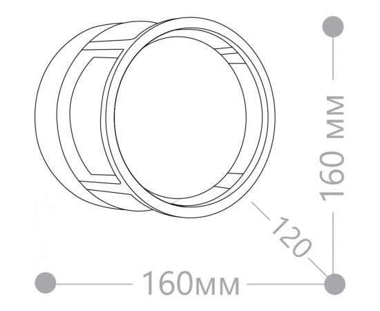 Уличный светодиодный светильник FERON DH107 12W, 720Lm, 4000K, черный 06349 – изображение 4
