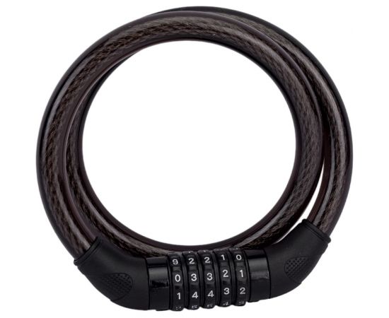 Трос-замок STELS 84620 длина 800 мм, диам. 15 мм, кодовый замок, черный 540026 – изображение 6