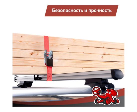 Стяжка для крепления груза DSV 25мм х 3,0м, 0,4 т R88201 – изображение 7