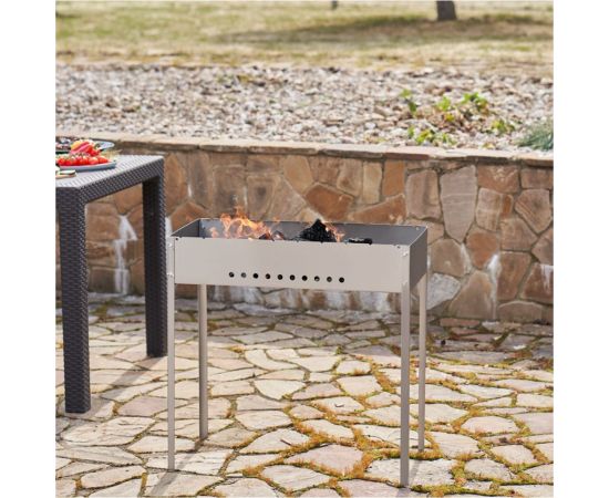 Разборный мангал СОКОЛ 70х35х13.7 см, 1,5 мм, на барашках 62-0061 – изображение 7