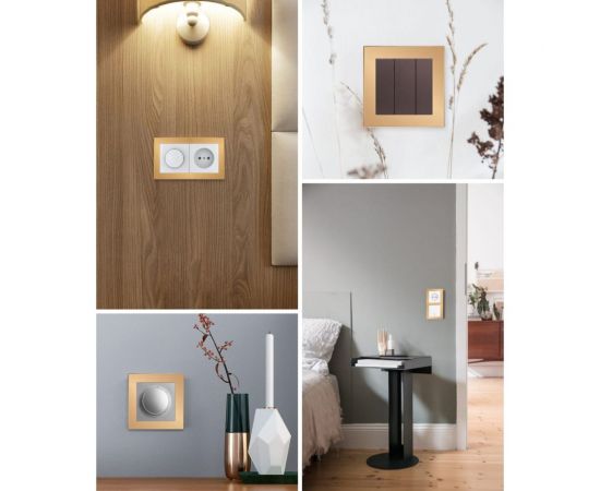 1-местная рамка STEKKER GFR00-7001-08, серия Катрин, золото 49032 – изображение 8