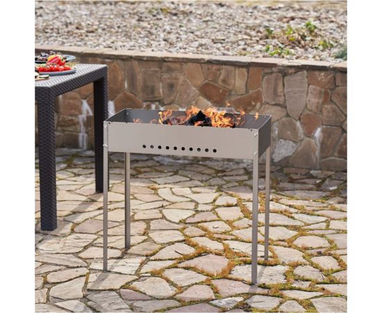 Разборный мангал СОКОЛ 70х35х13.7 см, 1,5 мм, на барашках 62-0061 – изображение 9