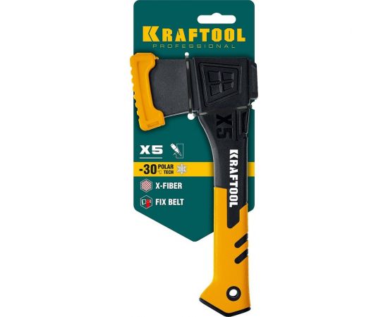 Универсальный топор KRAFTOOL X5 440/620 г, в чехле, 230 мм 20660-05 – изображение 9