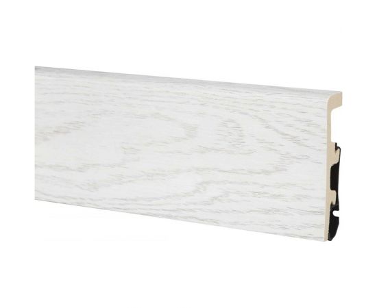 Плинтус Arbiton Integra HDPS 03 Снежный Ясень, 2400x80x20 мм 550596 