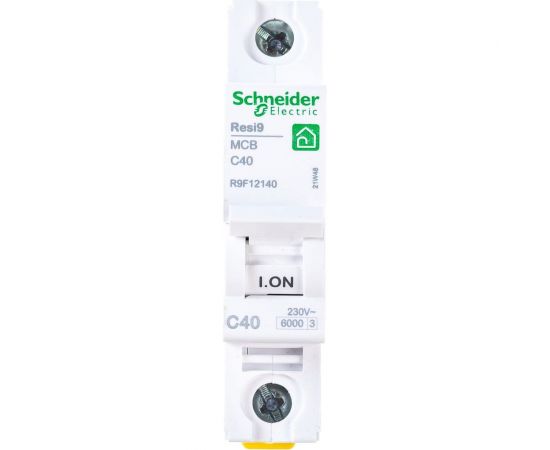 Автоматический выключатель Schneider Electric RESI9 АВ С 40А 1P 6000A R9F12140 