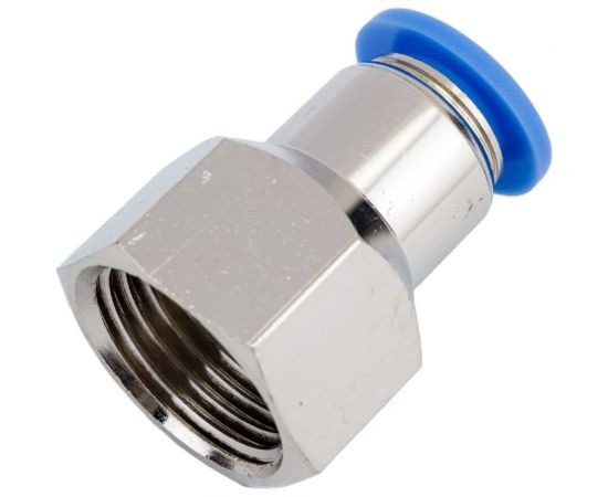 Фитинг цанговый прямой с внутренней резьбой 1/2F для трубки диаметром 10 мм SHPI PCF 10-R04 