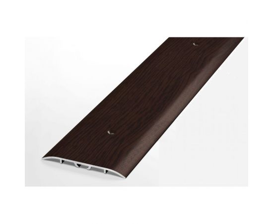 Порог прямой алюминиевый декоративный ЛУКА (60 мм, 1,35 м, дуб венге) УТ000012444 