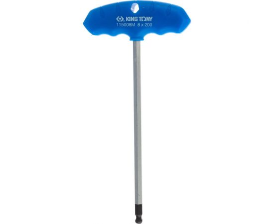 Т-образный шестигранник KING TONY 8 мм, 120,0 х 240,0 мм, с шаровым окончанием 115008MR 