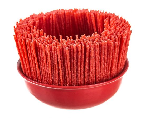 Щетка чашка нейлоновая (100 мм; М14х2 мм) SKRAB 35474 