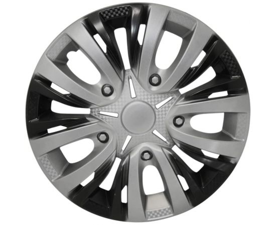 Колпак колеса REDMARK Лион R14, микс, черный, пружина, 2 шт. RM11410 