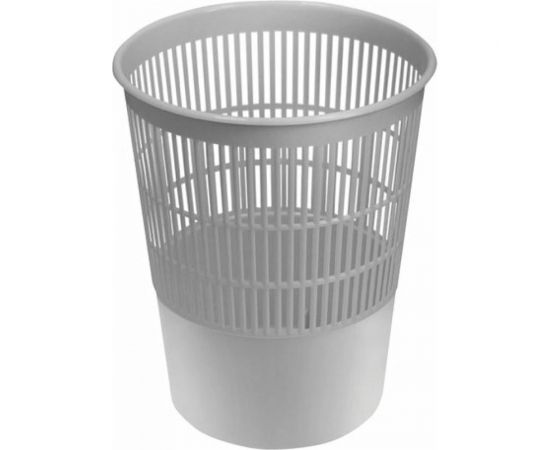 Корзина для бумаг BRAUBERG сетчатая, 14 литров, серая 237004 