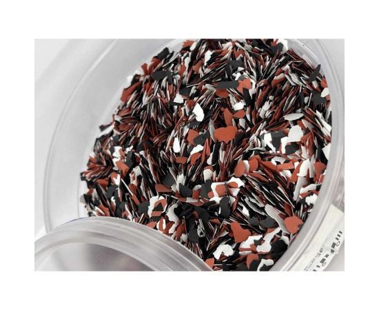 Флоки Finlux Набор № 6 смесь терракотовые белые черные, 10 кв. м, 0.1 кг 4603783207510 – изображение 2