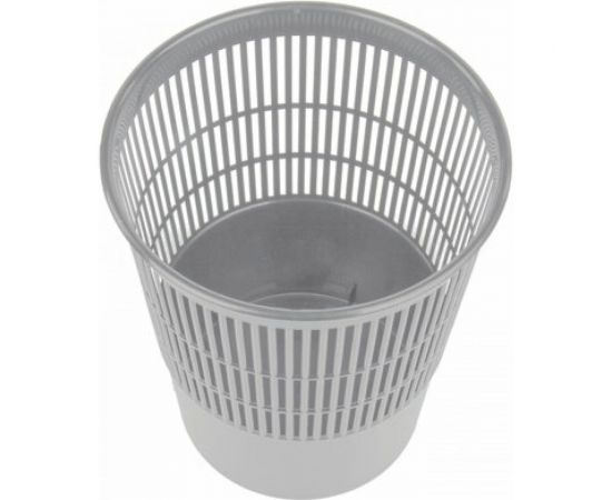Корзина для бумаг BRAUBERG сетчатая, 14 литров, серая 237004 – изображение 2