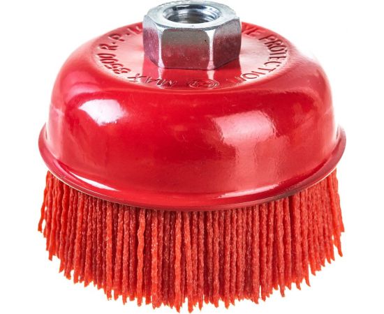 Щетка чашка нейлоновая (100 мм; М14х2 мм) SKRAB 35474 – изображение 2