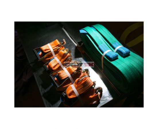 Стяжной ремень с крюками CERTEX 75 мм, 10 м ( 0,5+9,5м) RS7510 – изображение 2