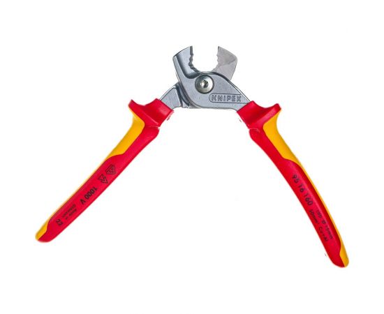 Кабелерез KNIPEX StepCut ступенчатый рез, кабель д. 15 мм, 50 кв.мм, L-160 мм, 1000V KN-9516160 – изображение 2