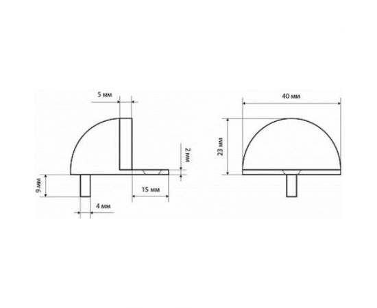 Дверной ограничитель Стандарт (европакет; круглый; старая бронза) 11090 – изображение 2