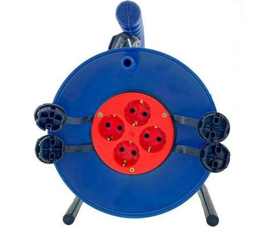 Силовой удлинитель на катушке Glanzen 4 гнезда ПВС 3x1,5 IP44 арт. EB-30-020 00-00006734 – изображение 2