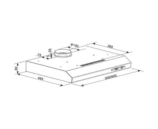 Кухонная вытяжка OASIS 312 "making Оasis everywhere" PО - 50W – изображение 3