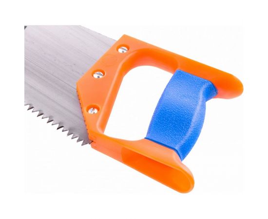 Ножовка по дереву Россия 400 мм, шаг зубьев 5 мм, пластиковая рукоятка 23162 – изображение 3