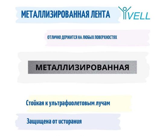 Лента Vell VL-M931 Brother TZE-M931, 12 мм, черный на металлизированном 320018 – изображение 3